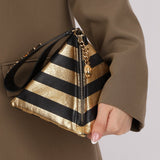 Limited Edition Chanel 2019 Metallic Lambskin Pyramid Kheops Pyramid Wristlet - FashioNica
