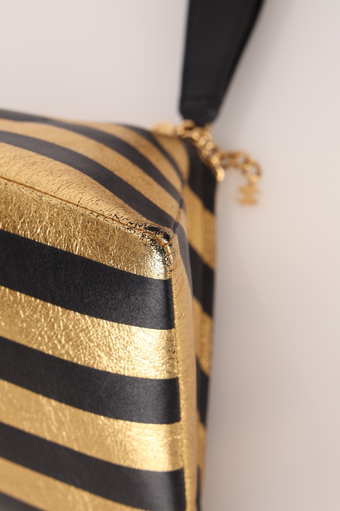 Limited Edition Chanel 2019 Metallic Lambskin Pyramid Kheops Pyramid Wristlet - FashioNica