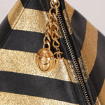 Limited Edition Chanel 2019 Metallic Lambskin Pyramid Kheops Pyramid Wristlet - FashioNica