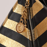 Limited Edition Chanel 2019 Metallic Lambskin Pyramid Kheops Pyramid Wristlet - FashioNica