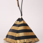 Limited Edition Chanel 2019 Metallic Lambskin Pyramid Kheops Pyramid Wristlet - FashioNica