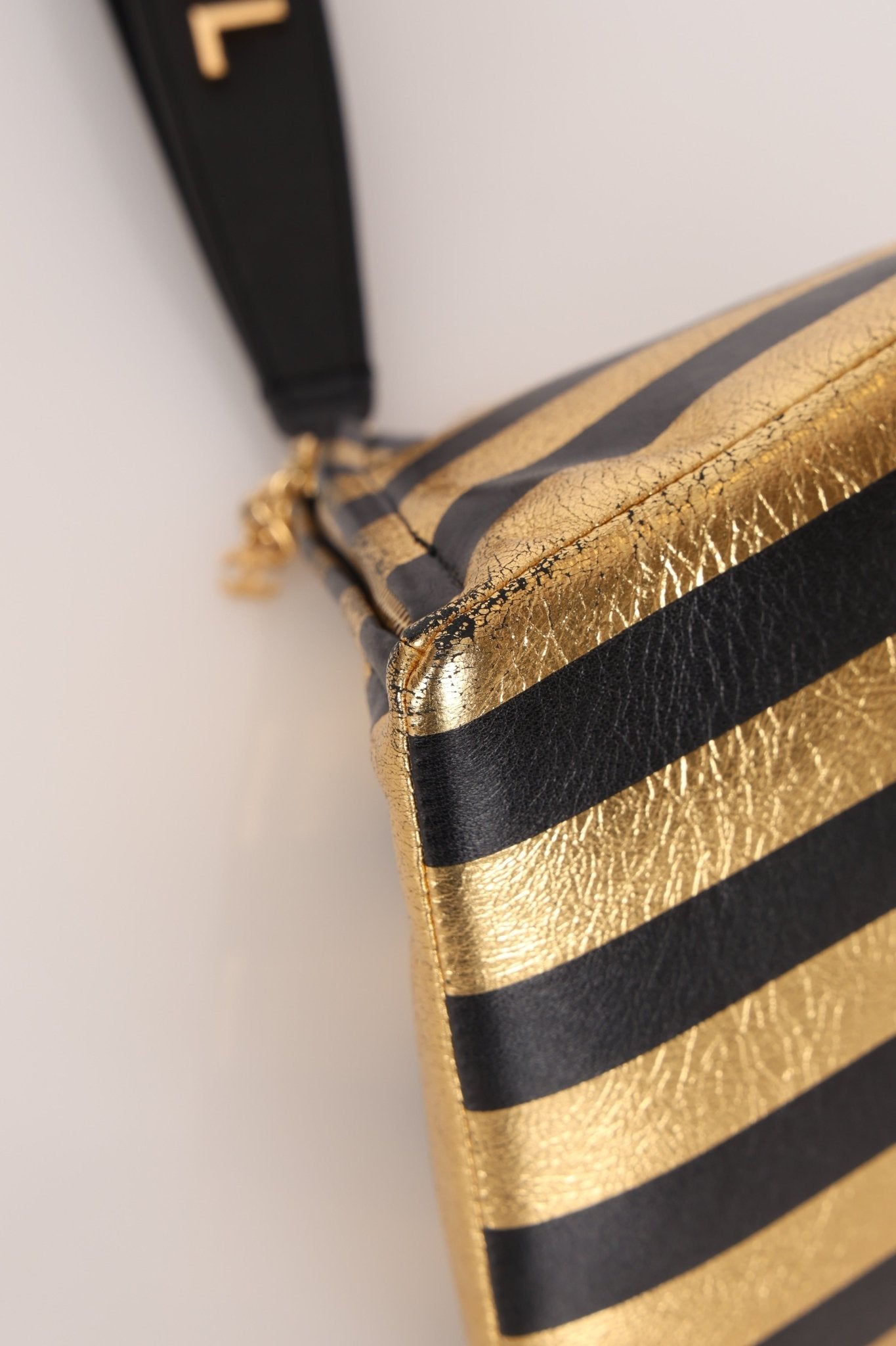 Limited Edition Chanel 2019 Metallic Lambskin Pyramid Kheops Pyramid Wristlet - FashioNica