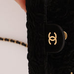 Limited Edition Chanel Métiers D'art 2021 Velvet Embossed Jewel Miniaudiere - FashioNica
