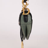 Limited Edition Dior 2019 Beaded Python Mini Saddle with Dior Guitar Strap - FashioNica