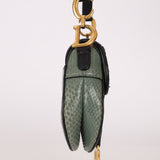 Limited Edition Dior 2019 Beaded Python Mini Saddle with Dior Guitar Strap - FashioNica