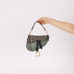 Limited Edition Dior 2019 Beaded Python Mini Saddle with Dior Guitar Strap - FashioNica