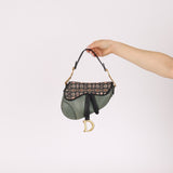 Limited Edition Dior 2019 Beaded Python Mini Saddle with Dior Guitar Strap - FashioNica