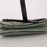 Limited Edition Dior 2019 Beaded Python Mini Saddle with Dior Guitar Strap - FashioNica