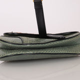 Limited Edition Dior 2019 Beaded Python Mini Saddle with Dior Guitar Strap - FashioNica