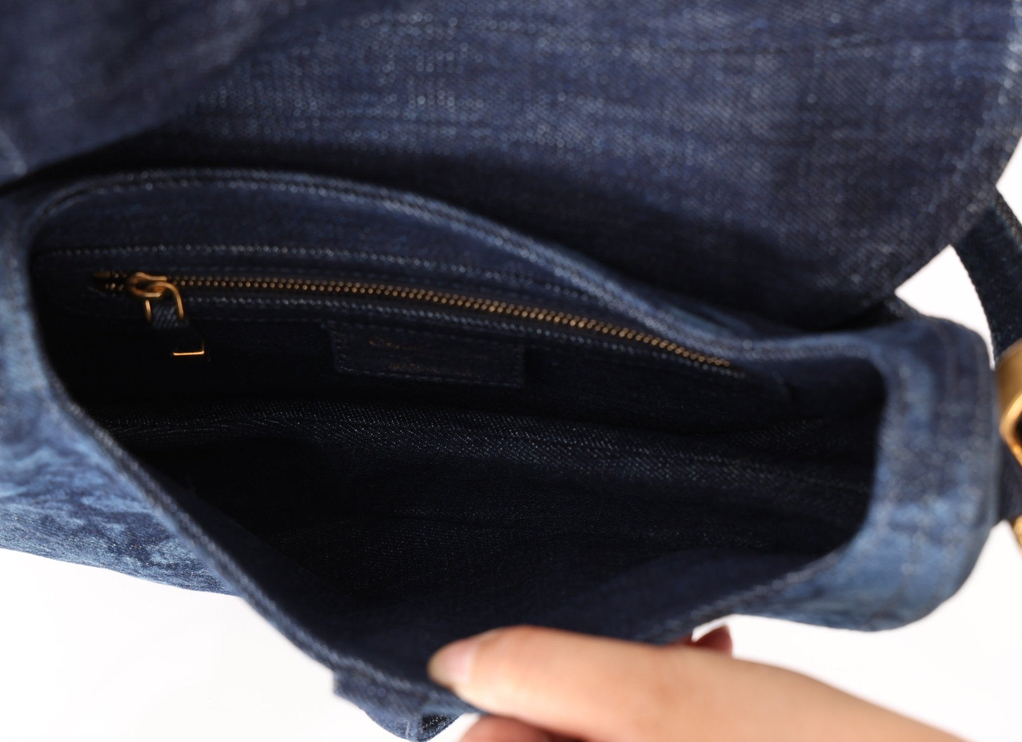 Limited Edition Dior 2019 Medium Tie Dye Printed Denim Saddle Bag - FashioNica