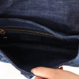 Limited Edition Dior 2019 Medium Tie Dye Printed Denim Saddle Bag - FashioNica