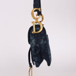 Limited Edition Dior 2019 Medium Tie Dye Printed Denim Saddle Bag - FashioNica