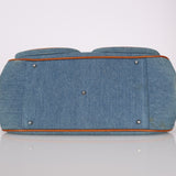 Limited Edition Dior John Galliano 2005 Denim Embroidered Dectective Bag - FashioNica