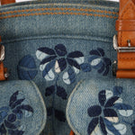 Limited Edition Dior John Galliano 2005 Denim Embroidered Dectective Bag - FashioNica