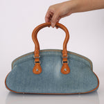 Limited Edition Dior John Galliano 2005 Denim Embroidered Dectective Bag - FashioNica