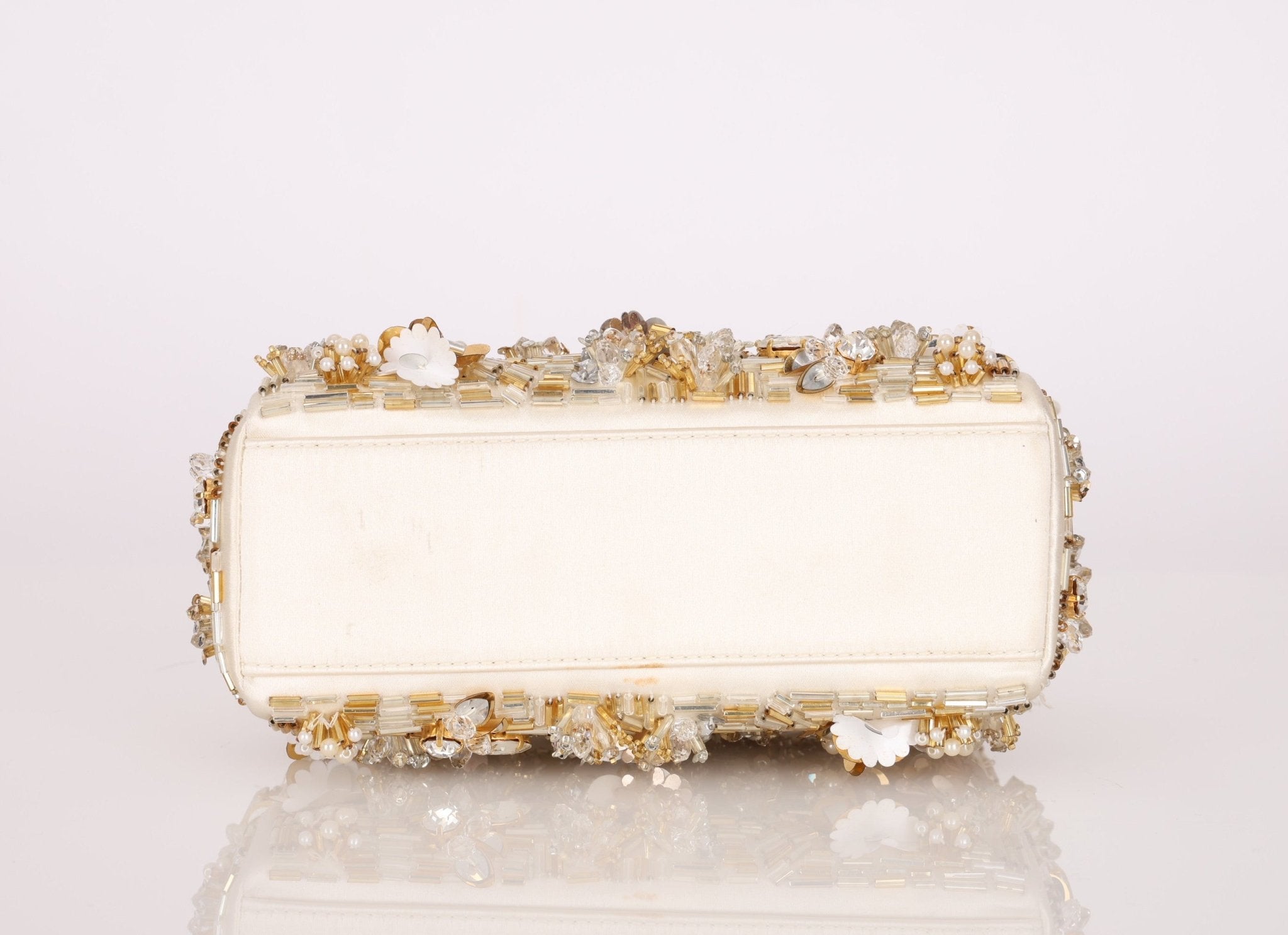 Limited Edition Dior Satin Beaded Pearl Mini Lady - FashioNica