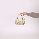 Limited Edition Dior Satin Beaded Pearl Mini Lady - FashioNica