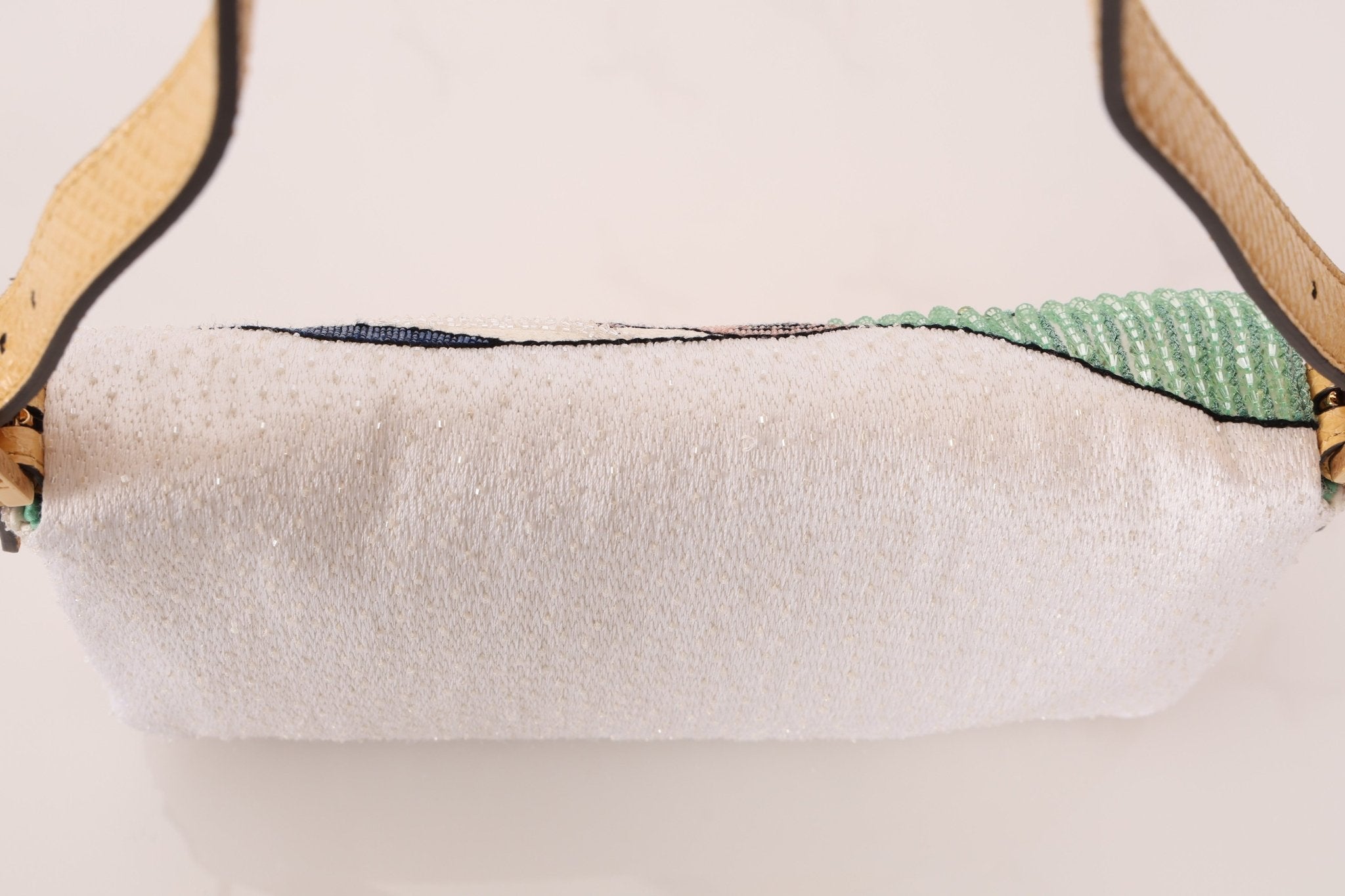 Limited Edition Fendi 1997 Pop - Art Beaded Sequin Snakeskin Baguette - FashioNica