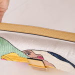 Limited Edition Fendi 1997 Pop - Art Beaded Sequin Snakeskin Baguette - FashioNica