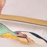 Limited Edition Fendi 1997 Pop - Art Beaded Sequin Snakeskin Baguette - FashioNica