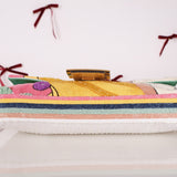 Limited Edition Fendi 1997 Pop - Art Beaded Sequin Snakeskin Baguette - FashioNica