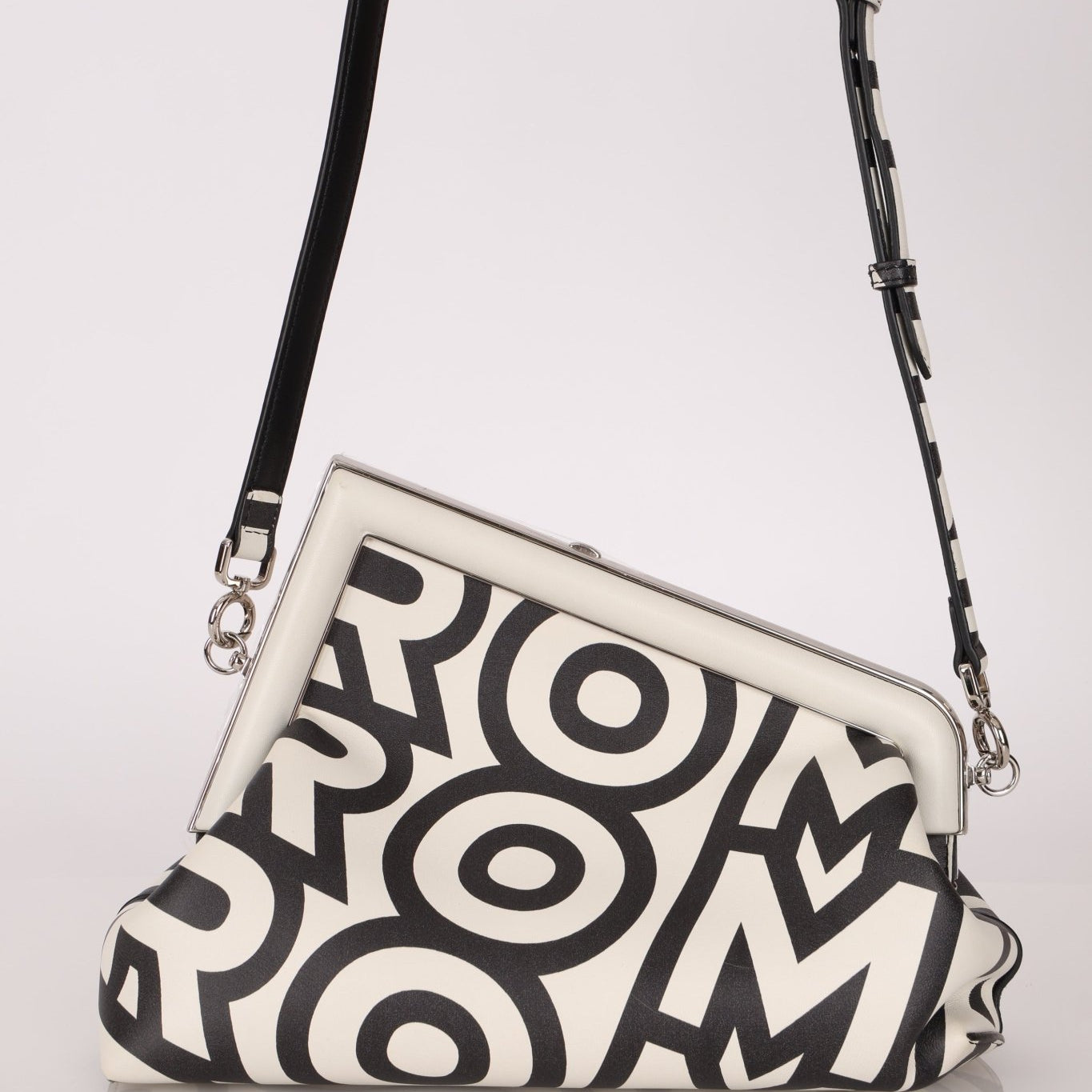 Limited Edition Fendi By Marc Jacobs Logo Small First Clutch - FashioNica