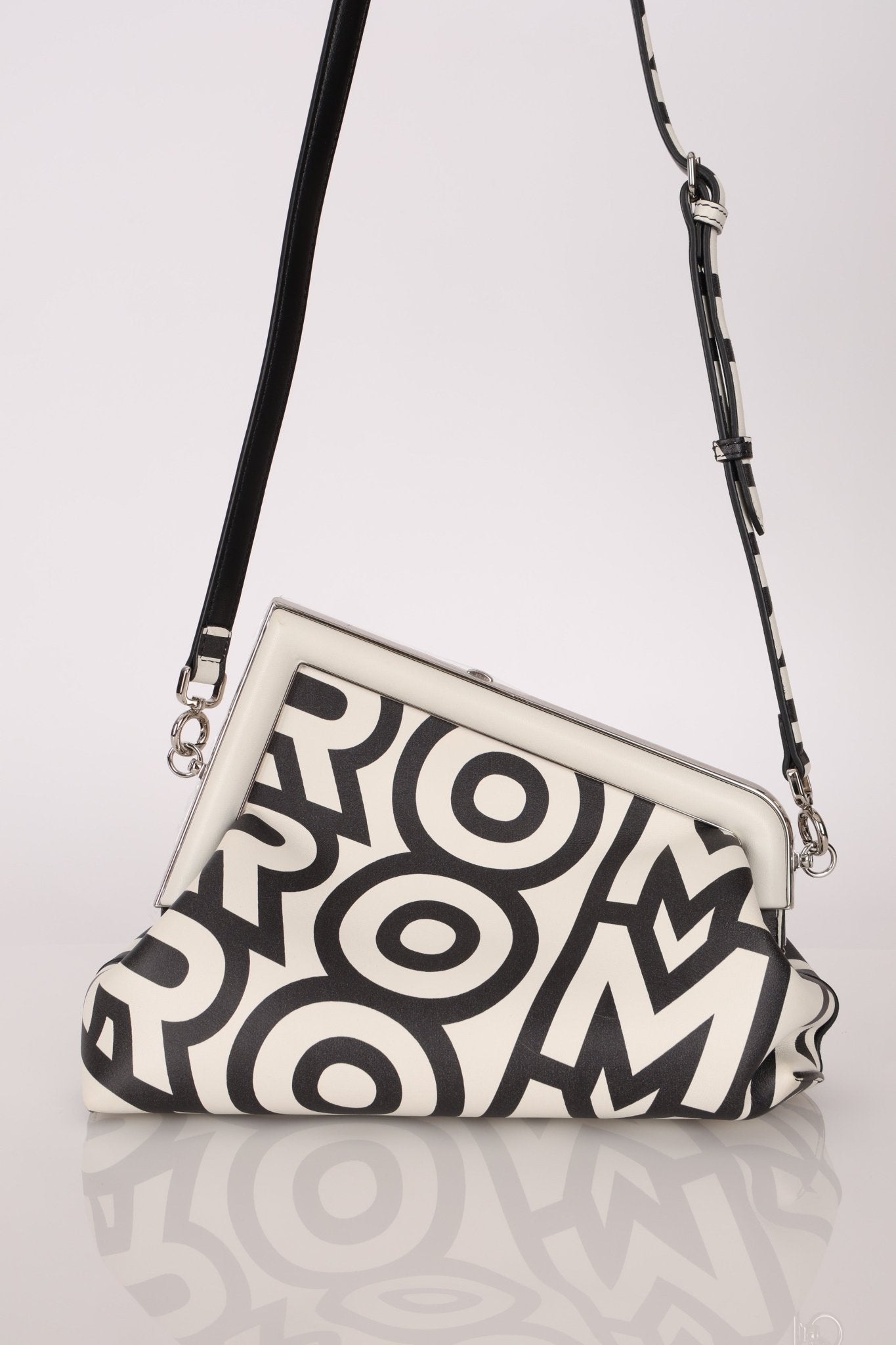 Limited Edition Fendi By Marc Jacobs Logo Small First Clutch - FashioNica