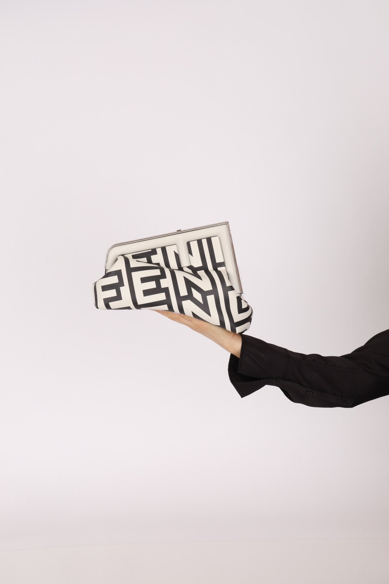 Limited Edition Fendi By Marc Jacobs Logo Small First Clutch - FashioNica