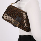Limited Edition Fendi Re - Edition Zucca Sequin Baguette - FashioNica