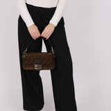 Limited Edition Fendi Re - Edition Zucca Sequin Baguette - FashioNica