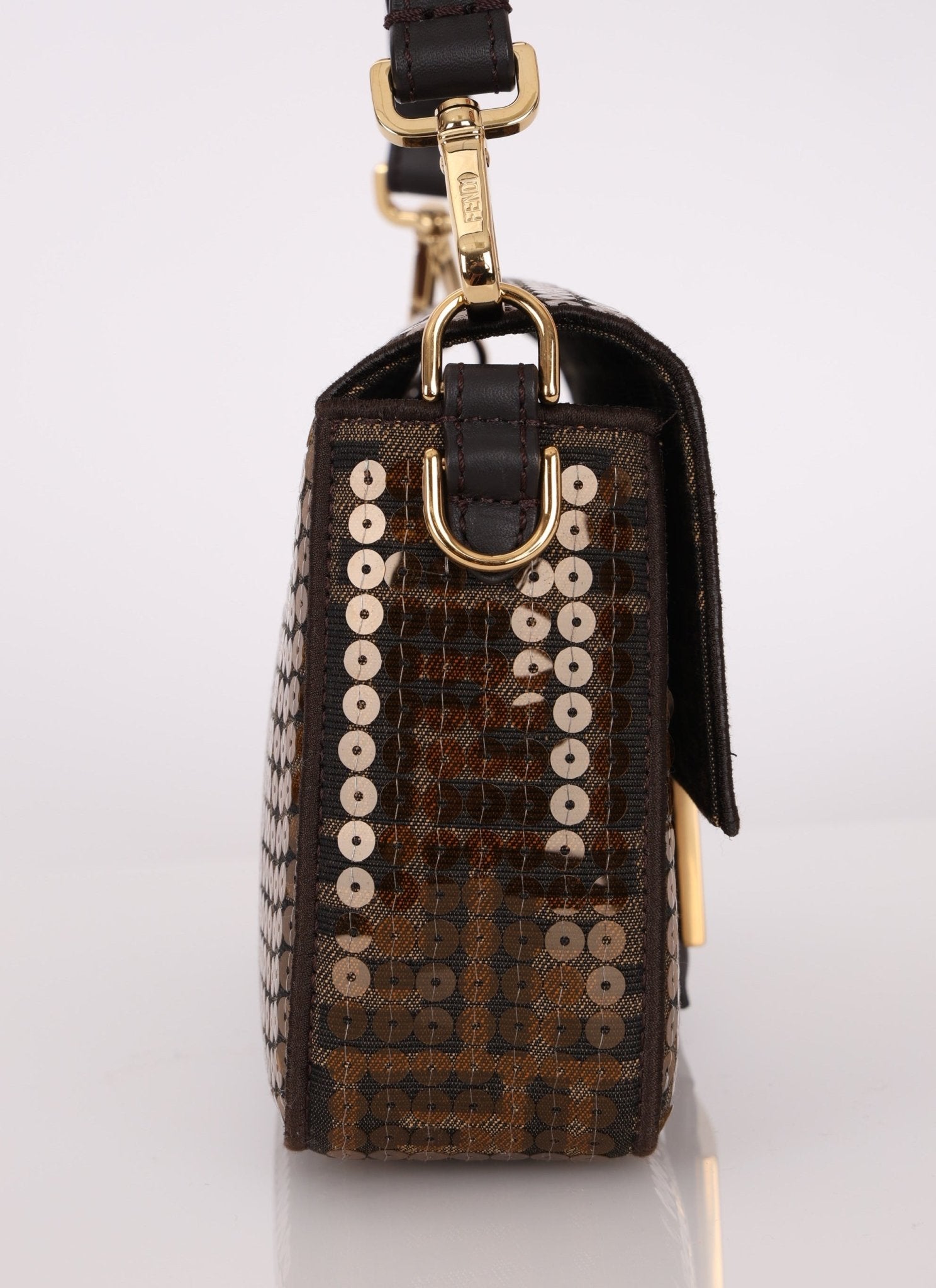 Limited Edition Fendi Re - Edition Zucca Sequin Baguette - FashioNica