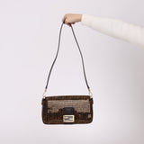 Limited Edition Fendi Re - Edition Zucca Sequin Baguette - FashioNica