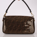 Limited Edition Fendi Re - Edition Zucca Sequin Baguette - FashioNica