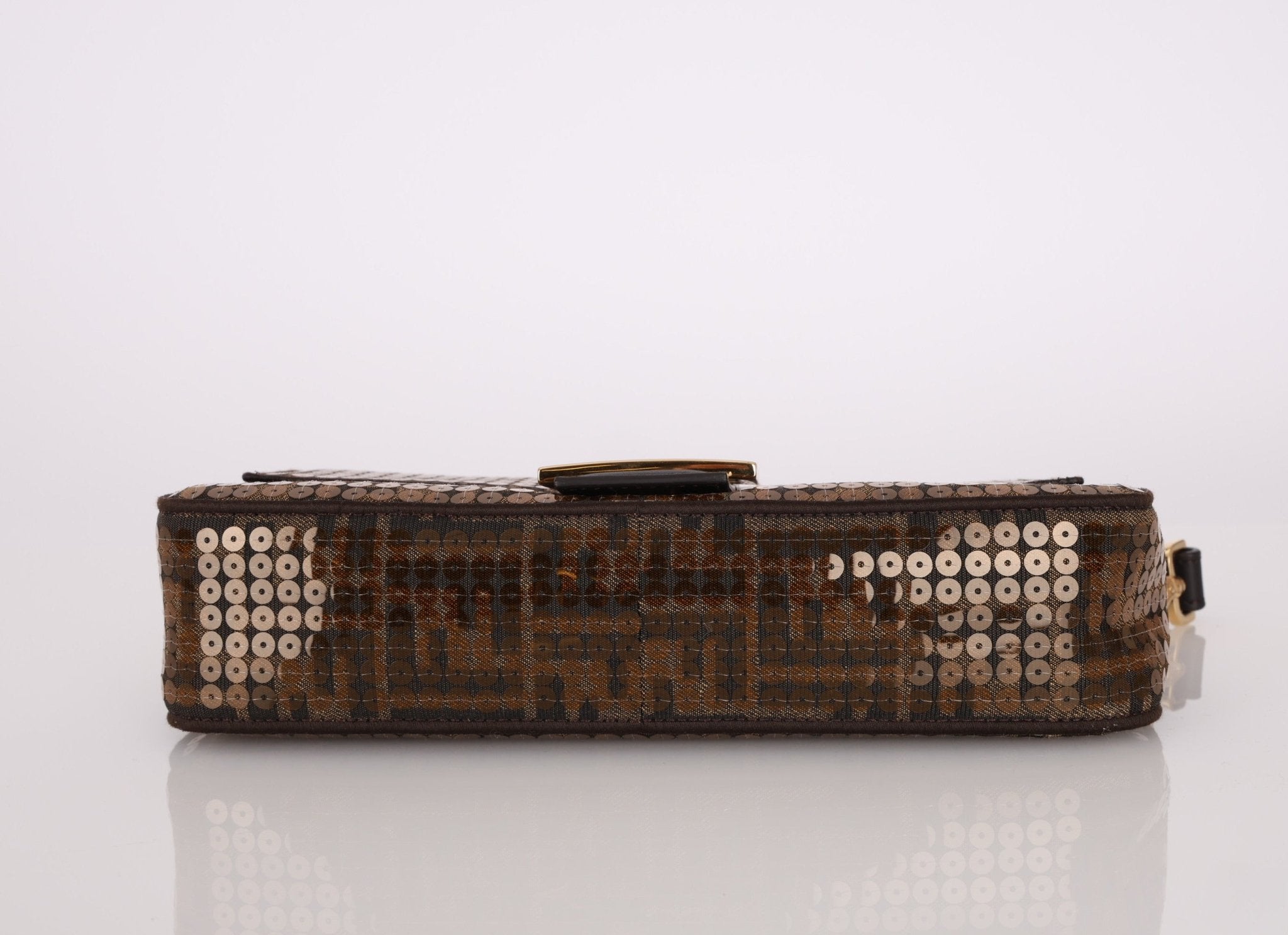 Limited Edition Fendi Re - Edition Zucca Sequin Baguette - FashioNica