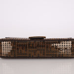 Limited Edition Fendi Re - Edition Zucca Sequin Baguette - FashioNica