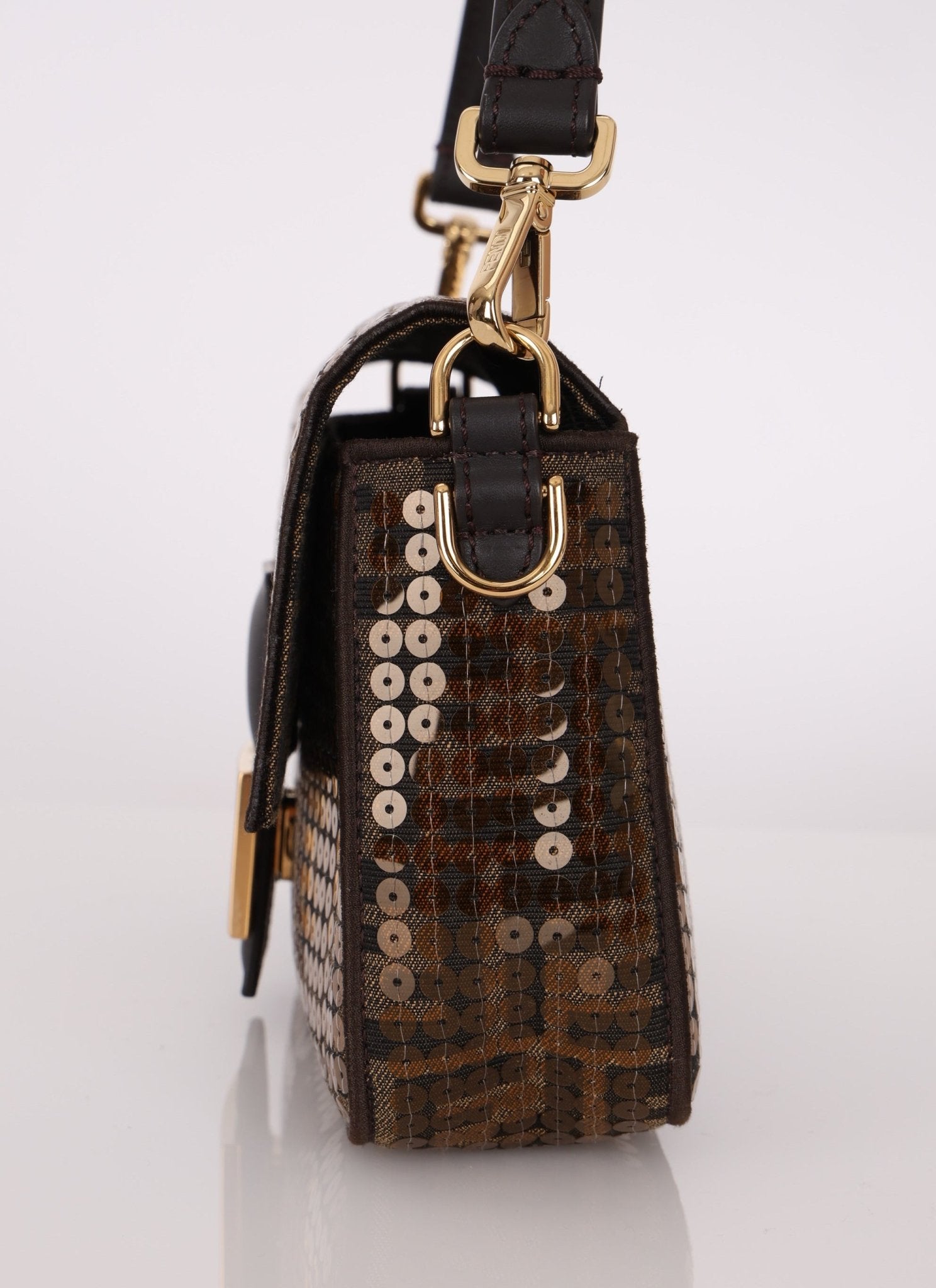 Limited Edition Fendi Re - Edition Zucca Sequin Baguette - FashioNica