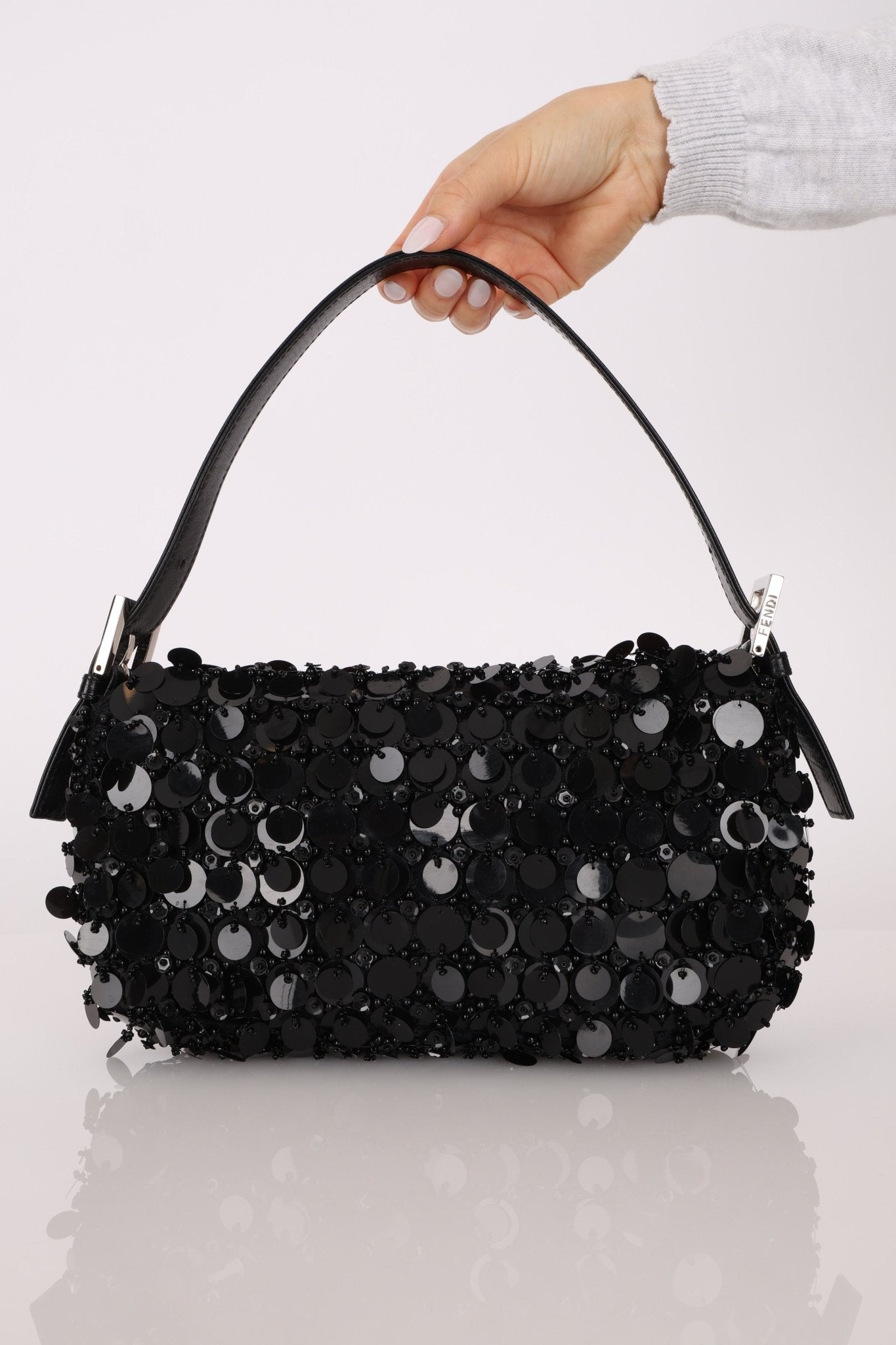 Limited Edition Fendi Sequin Beaded Embellished Baguette - FashioNica