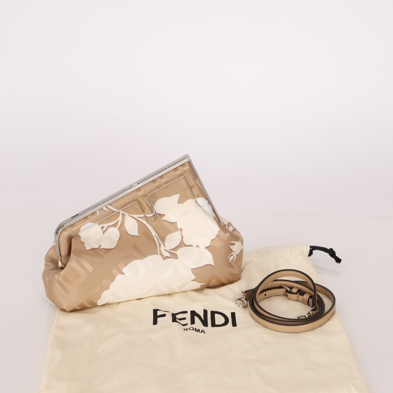 Limited Edition Fendi x SKIMS Floral Jacquard First Small Bag - FashioNica