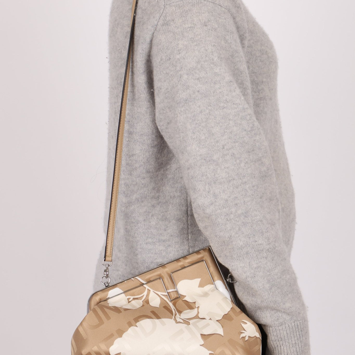 Limited Edition Fendi x SKIMS Floral Jacquard First Small Bag - FashioNica