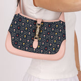 Limited Edition Gucci Denim Floral Small Jackie - FashioNica