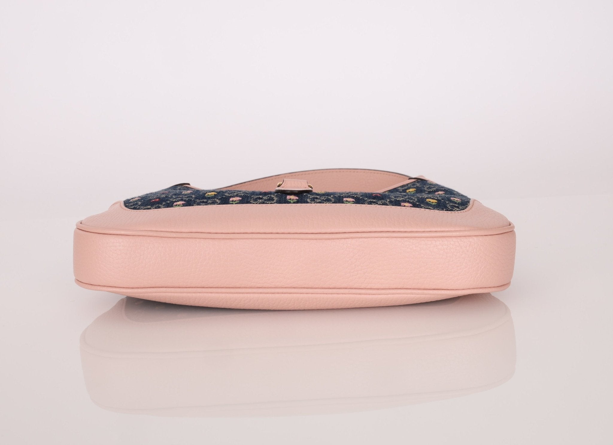 Limited Edition Gucci Denim Floral Small Jackie - FashioNica