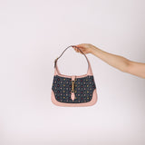 Limited Edition Gucci Denim Floral Small Jackie - FashioNica