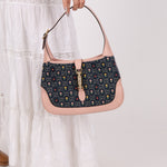 Limited Edition Gucci Denim Floral Small Jackie - FashioNica