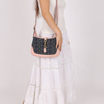 Limited Edition Gucci Denim Floral Small Jackie - FashioNica