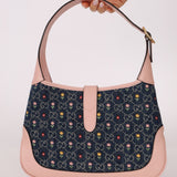Limited Edition Gucci Denim Floral Small Jackie - FashioNica