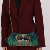 Limited Edition Gucci Macaw Brocade Broadway Clutch - FashioNica