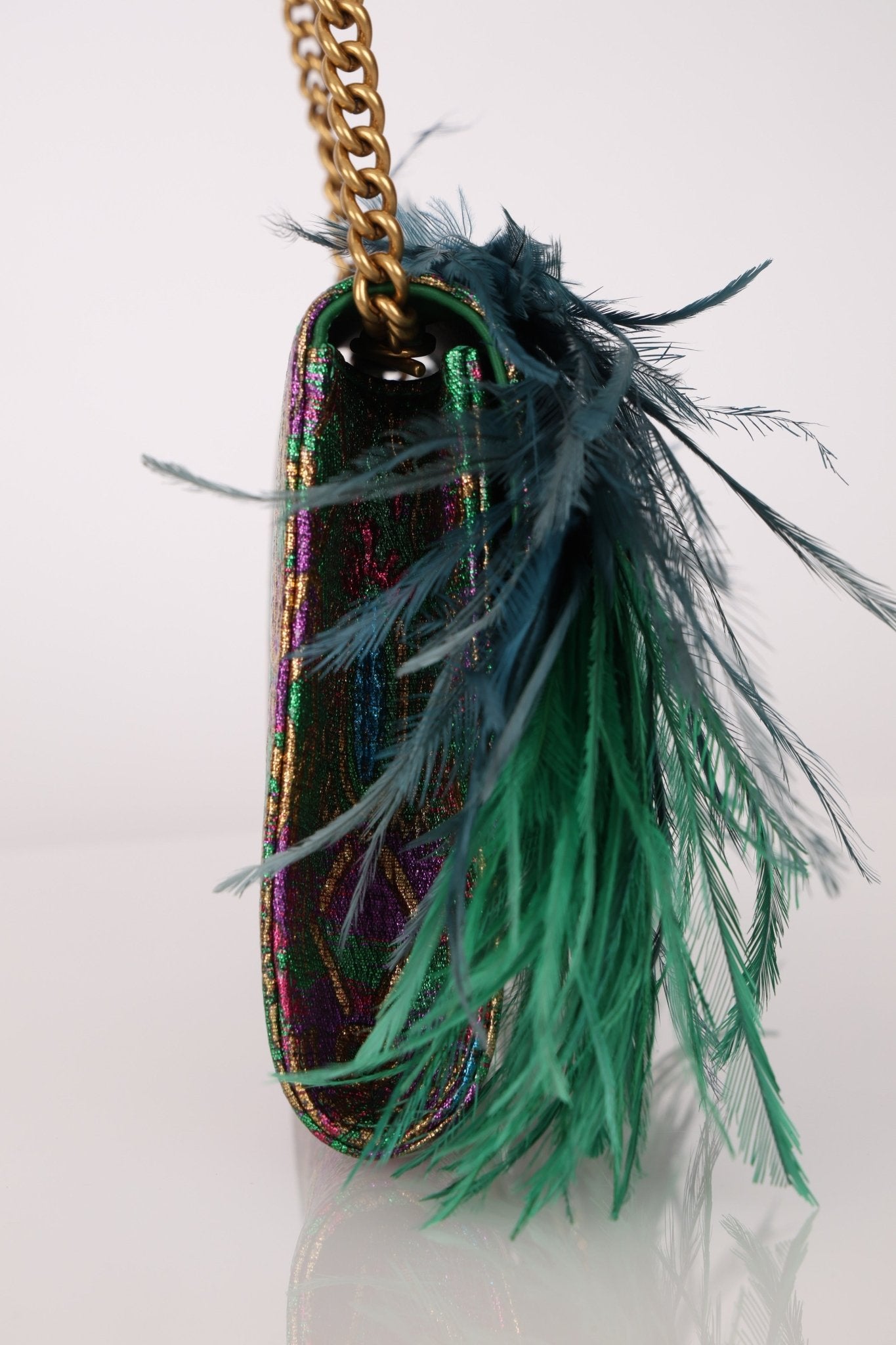 Limited Edition Gucci Macaw Brocade Broadway Clutch - FashioNica