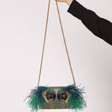 Limited Edition Gucci Macaw Brocade Broadway Clutch - FashioNica