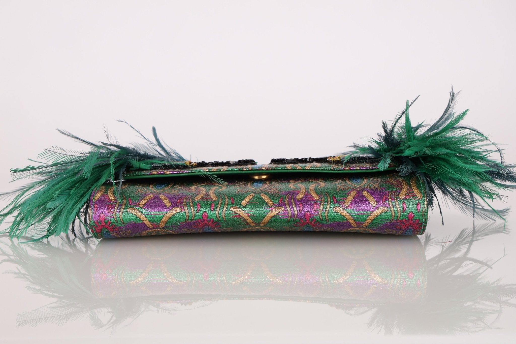 Limited Edition Gucci Macaw Brocade Broadway Clutch - FashioNica