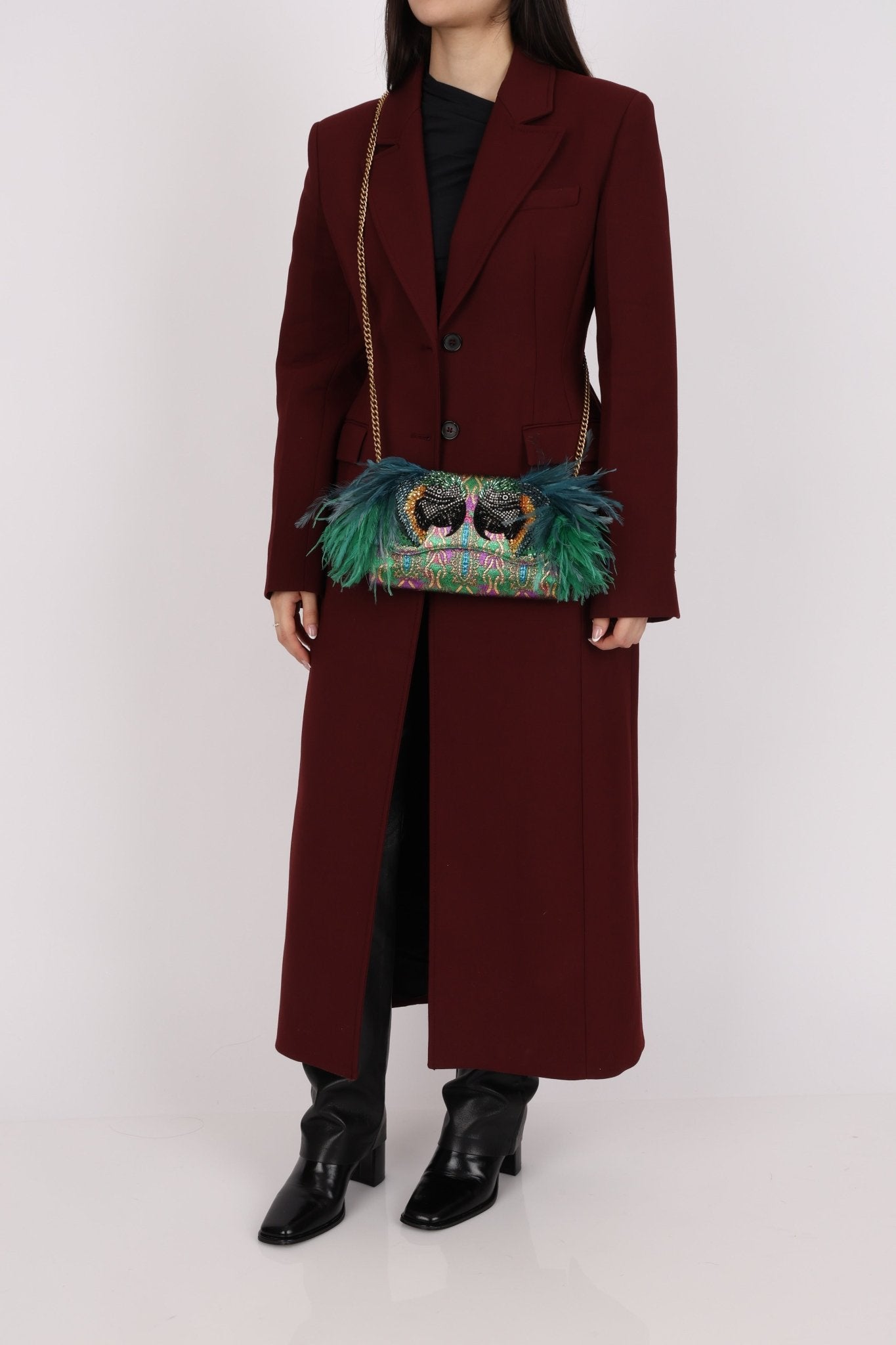 Limited Edition Gucci Macaw Brocade Broadway Clutch - FashioNica